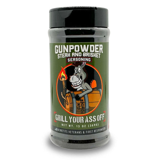 Gunpowder Steak & Brisket Seasoning - Beef, Grilling, Spice, Grill Your Ass Off