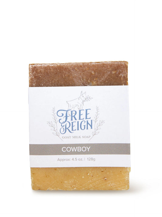 Goat Milk Soap, Cowboy / Honeysuckle & Patchouli, Free Reign Farm